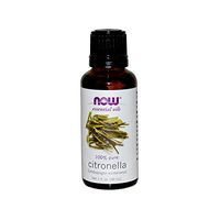 NOW Essential Oils, Citronella Oil, Freshening Aromatherapy Scent, Steam Distilled, 100% Pure, Vegan, 1-Ounce