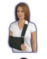 Med Spec Padded Arm Sling with Soft Padded Shoulder Strap, Black, Large