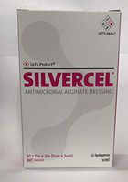 Systagenix Wound Management 53800202 Silvercel Antimicrobial Alginate Dressing 2" X 2",Systagenix Wound Management - Carton 10