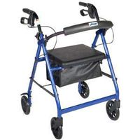 4-Wheel Rollator Green with Round Back-(1 Each)