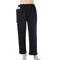 BIHIKI Incontinence Care Trousers Catheter Pants for Elderly/Ostomy Fistula Surgery Patient,Outing Pants,Heathy Care Clothes (Black, L)