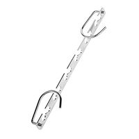 1Pcs 37cm Multifunctional Space Saving Metal Hangers with Hook Magic 6 Hole Clothes Closet Organizer Iron Clothes Drying Rack (Y-Shape Hanger)