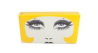 The Joy of Light Designer Matches Yellow Raquel Mod Fashion Model Embossed Matte 4" Collectible Matchbox