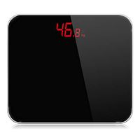 Bathroom Scales Accurate Smart Electronic Digital Weight Home Floor Health Balance Body Glass Led Display 180Kg,Black
