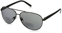 Foster Grant Men's Command 1017553-200.COM Aviator Reading Glasses, Gunmetal, 2