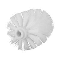 TOPBATHY 1pcs Toilet Brush Head Replacement with Durable Stiff Bristles for Bathroom (White)