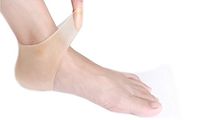 Shop Flash Stretchable Heel Spurs Soothing Silicone Foot Sleeve, Women, Nude, Medium