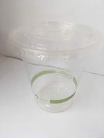 World Centric's Compostable Corn PLA Cold Cup Combo: 12 Ounce PLA Cups and PLA Lids (500 SETS: 1000 UNITS)