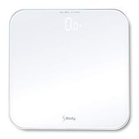 VisionTechShop S Body High Precision Ultra Wide Digital Body Weight Bathroom Scale up to 396lb/180kg, Super-Clear Large LED Display,"Step-On" Technology, White
