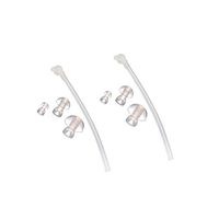 HiiBaby 6 pieces Siemens ear plugs Hearing Aid aids Eartip ear tip ear tips Tubing ear pieces piece-hearing aid tube about 9cm length BTE Hearing Aid Aids Domes and Tube Kit