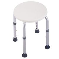 7 Height Adjustable Bath Shower Chair Medical Seat Stool Bath Tub White