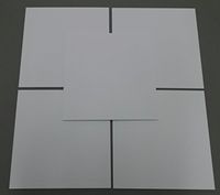 Pack of 5 10x10 Square 1/8" White Foam Core Backings