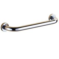 QXINGIA Toilet Safety Handrail Barrier Free Copper Non Slip Bathroom Wall-Mounted Bathtub Armrest,Chrome,60Cm
