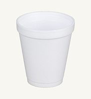 Dart 8J8, 8 Oz. White Foam Cup with White Lift'n'Lock Plastic Cup Lid, Customizable Disposable Hot and Cold Drink Beverage Tea Coffee Cups (100)