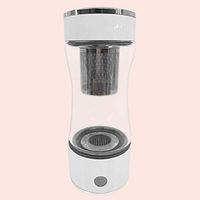 LOVEPET Portable 3 Minute Hydrogen-Rich Water Bottle Rechargeable High Concentration Hydrogen Generator Glass Bottle Anti-Aging Anti-Oxidation Alkaline Water Generator 400ml