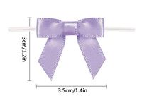 Thistle Gift Bows,Twist Tie Bows for Bakery Candy Lollipop Cello Bag(50 Pack)