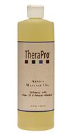 Arnica Massage Oil by Therapro - All Natural - Infused with Olive Oil & Arnica Montana - Great for Sports & Deep Tissue Massage - Arnica Montana for Sore Muscle Relief - Natural Fragrance - 16 oz.