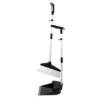 WDX- Broom combination household living room sweeping floor cleaning kitchen cleaning tools broom 簸箕 set combination thickening broom soft hair non-stick hair artifact Household (Color : A)