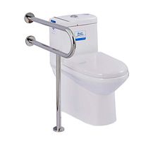 LLF Elderly Rails Grab Bars,Toilet Rail Bathroom Support Handle, Stainless Steel Commode Medical Accessories Safety Hand Railing Guard Frame