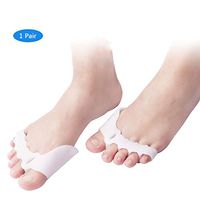 Jsjdtk 1 Pair Gel Toe Separators and Straightener for Overlapping Toes,Bunion Stretchers Spacer Hammer Toe Corrector Protector, Hallux Valgus Aid Splint