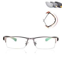 Eyedpe Progressive Multifocal Glasses Transition Sunglasses Photochromic Reading Glasses Points for Reader Near Far Sight Diopter FML (+250),Gray,+3.0