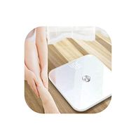 Tempered Glass Body Fat Scale Floor Smart Bluetooth,White