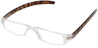 Dr. Dean Edell Slim Vision Reading Glasses, Tortoise (+2.50)