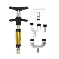 Spine Correction Gun, Handheld Chiropractic Adjustment Tool Spine Adjusting Handheld Instrument with 4 Kinds Conversion Heads