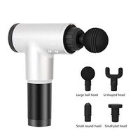 mingrong Muscle Massage Gun, Deep Tissue Massager Exercising Muscle Pain Relief Body Shaping with 4 Kinds Massage Heads Handheld Deep Tissue Muscle Massager Super Quiet