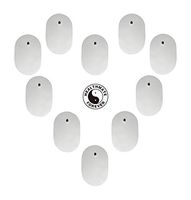 5P SNAP-ON White Large Oval-Shaped PET Pads for HEALTHMATEFOREVER TENS Units Muscle