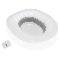 Windale Toilet Sitz Bath Basin Plastic for Hemorrhoids and Postpartum Care with Hanger