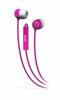 Maxell 190304 - IEMICPNK Flexible Comfortable Soft Silicone Eartip Stereo In-Ear Earbuds with Microphone (Pink)