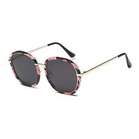 2186 Fashion Woman Man Sunglasses Stylish Oversize Sun Glasses PC Lens Large Metal Frame Anti Ultraviolet Hardening Eyewear