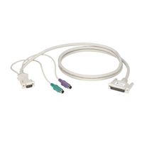 Black Box KVM CPU Cable DB25 VGA PS2 5FT