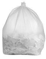 PlasticMill 50-60 Gallon Garbage Bags: Clear, 1.4 MIL, 36x55, 100 Bags.