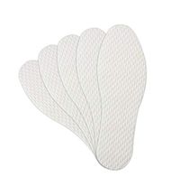 10Pairs White Disposable Breathable Thin Barefoot Insoles Convenient Shoe Inserts Pads Sweat Absorbing Shoe Pads Liners Feet Solution Treatment Odor Eliminator Insole for Running Hiking(Women:34CM)