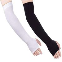 Arm Sleeves for Men,Homyeet UV Protection Cooling Arm Sleeves for Women,2 Pairs Compression Sleeve Arm with Thumb Hole,Long Arm Sleeve Sun Protection for Running,Cycling,Fitness,Hiking,Driving