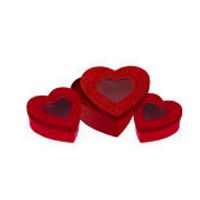 Glitter Heart Window Treat Boxes 3 Count