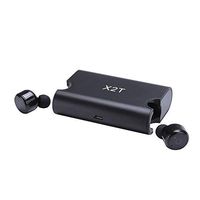 Baile True Wireless Earbuds Dual V4.2 Bluetooth Headphones with Built-in Mic and Charging Case Noise Cancelling Stereo Mini Headset (X2T)