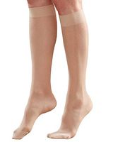 Just Comfort Closed Toe Knee Highs, Natural, X-Large