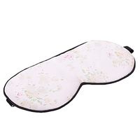 LALANG Silk Soft Sleep Eye Mask Floral Print Travel Shading Eyeshade Cover(Floral)