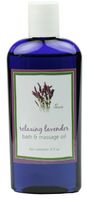 Lavender Bath & Massage Oil by Moondance Soaps - All Natural Massage Oil with Jojoba Oil and Lavender Essential Oil