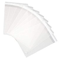 HeiHy 100 Pcs Clear Self Seal Cello Cellophane Bags OPP Bags Treat Bags for Bakery Candy 8x12 inch