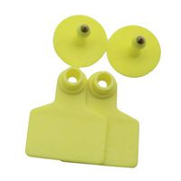VistorHies - 100 Pcs Cattle Ear Tag Without Word Cattle Ear Card 41x50mm Pig Ear Number Plate Sign Importation Of Amphorated Ear Tagd