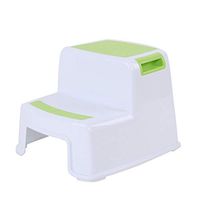 2 Step Non-Slip Potty Stool For Kids - Plastic Children's Stool For Toilet Potty Training Slip Resistant Soft Grip For Safe,Green