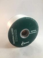 100 Yards 2 3/8" Wide Berwick White Waterproof Polypropylene Ribbon Roll
