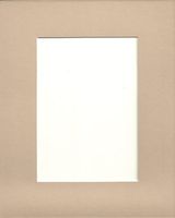 Pack of 10 11x14 Tan Picture Mats, with White Core Bevel Cut for 8x10 Pictures