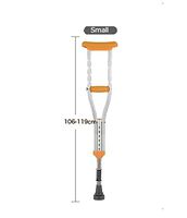 HANGERÂ Crutch Underarm Adjustable Height Adult Red Dot Axilla Crutches Small Medium Large, Small
