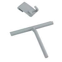 Ikevan_ Silicone Scraping Window Cleaner Wiper Bathroom Cleaning Tool for Mirrors Floors Cars (Gray)