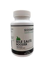 Bile Salts Booster for Gallbladder and No Gallbladder|Adis in Breakdown & Absorption of Foods including Fat-Soluble Vitamins A,D,E,K|Supports Gas & Bloating|Ox Bile Salts & Taurine|180 capsules|110mg